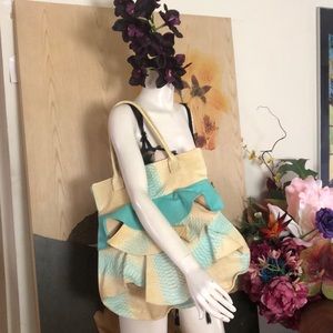 Handmade one of a kind handbag ( crocodile leather